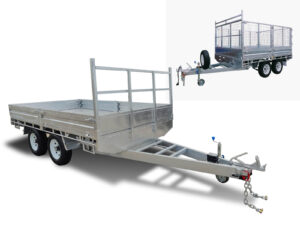 12×7 Flat Top / Flat Deck Trailer – 150×50×1800mm Drawbar | ATM 3500KG / 4500KG For Sale